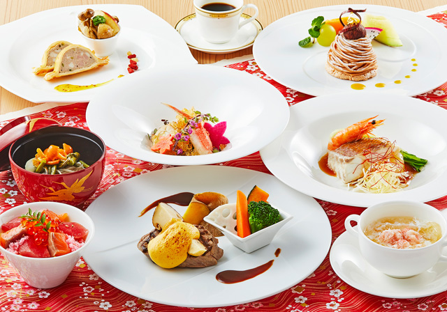 宴会場個室プラン七五三プランのお料理写真