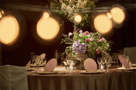 鶴の間のテーブルコーディネート